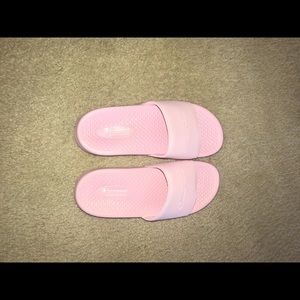 Pink Champion Slides Size 8